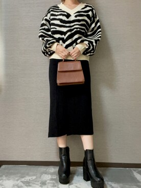 「TILLETT（ティレット）のアイテム」を使った、りんごさん（レディース・155cm）の秋コーディネート