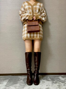 「TILLETT（ティレット）のアイテム」を使った、りんごさん（レディース・155cm）の秋コーディネート