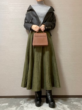 「TILLETT（ティレット）のアイテム」を使った、りんごさん（レディース・155cm）の秋コーディネート