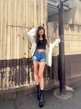 「アイテム（キャミソール）」を使った、chisatoさん（レディース・172cm）の秋コーディネート