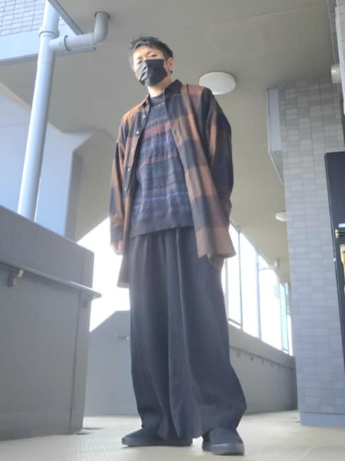 ラッドミュージシャン  ブロックチェックシャツ LAD MUSICIAN（ラッドミュージシャン）の「BLOCK CHECK LONG