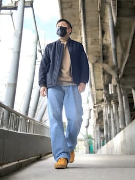 磨木師さん(メンズ・176cm)の冬コーディネート