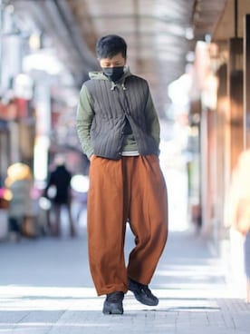 磨木師さん（メンズ・176cm）の冬コーディネート