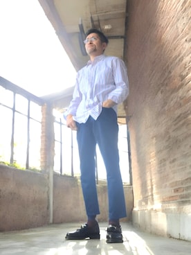 「TOMMY HILFIGER（トミーヒルフィガー）のアイテム」を使った、磨木師さん（メンズ・176cm）の春コーディネート