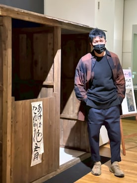 「アイテム（トップス）」を使った、磨木師さん（メンズ・176cm・40代）の秋コーディネート