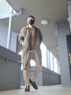 「アイテム（その他アウター）」を使った、磨木師さん（メンズ・176cm）の秋コーディネート