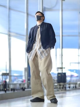 「VANS(バンズ)のアイテム」を使った、磨木師さん(メンズ・176cm)の春コーディネート