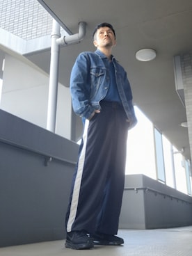 「アイテム（パンツ）」を使った、磨木師さん（メンズ・176cm・40代）の秋コーディネート