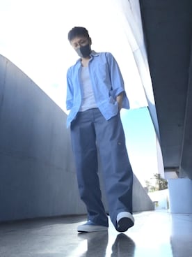 「VANS（バンズ）のアイテム」を使った、磨木師さん（メンズ・176cm）の夏コーディネート