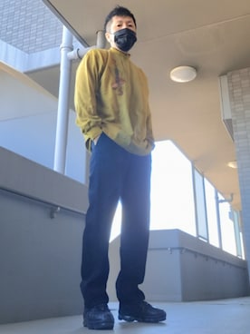 「アイテム（パンツ）」を使った、磨木師さん（メンズ・176cm・40代）の秋コーディネート