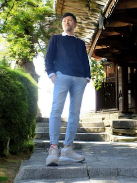 磨木師さん（メンズ・176cm）の冬コーディネート