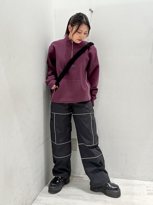 トレーナー スウェット X-girl × Champion REVERSE WEAVE R HALF ZIP SWEAT レディース X-girl ( エックスガール ) - X-girl × Champion REVERSE WEAVE