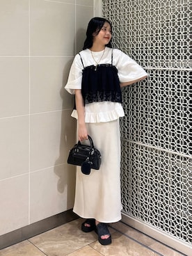 「アイテム（キャミソール）」を使った、こはるさん（レディース・167cm）の夏コーディネート