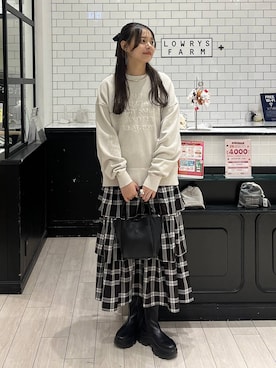 「アイテム（チョーカー）」を使った、こはるさん（レディース・167cm・20代）の秋コーディネート