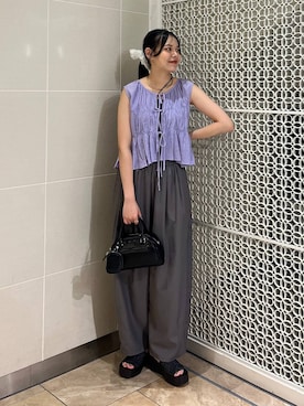 「アイテム（キャミソール）」を使った、こはるさん（レディース・167cm）の秋コーディネート