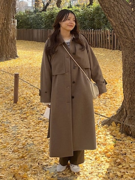 「アイテム（チョーカー）」を使った、こはるさん（レディース・167cm）の冬コーディネート