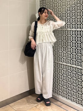「アイテム（チョーカー）」を使った、こはるさん（レディース・167cm）の夏コーディネート