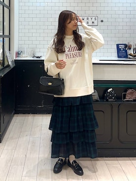 「アイテム（チョーカー）」を使った、こはるさん（レディース・167cm・20代）の秋コーディネート