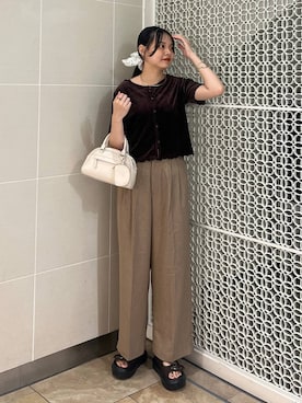 「アイテム（チョーカー）」を使った、こはるさん（レディース・167cm・20代）の秋コーディネート