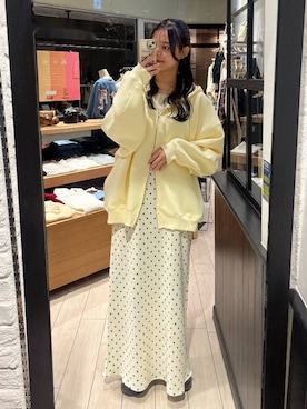 「アイテム（チョーカー）」を使った、こはるさん（レディース・167cm）の冬コーディネート