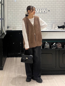 「アイテム（ボストンバッグ）」を使った、こはるさん（レディース・167cm・20代）の秋コーディネート