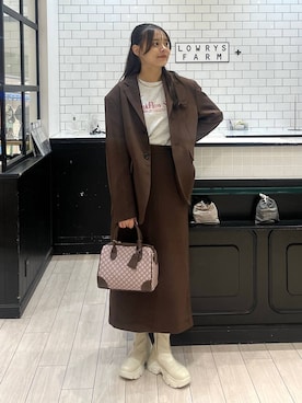 「アイテム（チョーカー）」を使った、こはるさん（レディース・167cm・20代）の秋コーディネート