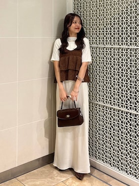 「アイテム（チョーカー）」を使った、こはるさん（レディース・167cm・20代）の秋コーディネート