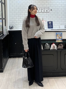 「アイテム（チョーカー）」を使った、こはるさん（レディース・167cm）の冬コーディネート