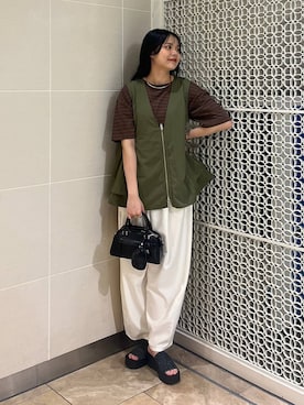 「アイテム（チョーカー）」を使った、こはるさん（レディース・167cm）の夏コーディネート