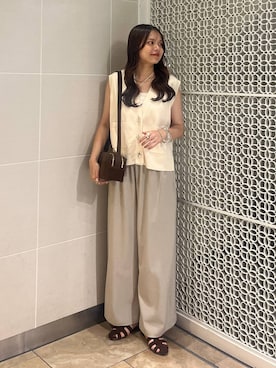 「アイテム（チョーカー）」を使った、こはるさん（レディース・167cm）の夏コーディネート