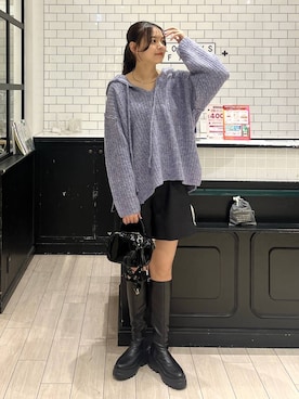 「アイテム（チョーカー）」を使った、こはるさん（レディース・167cm・20代）の秋コーディネート