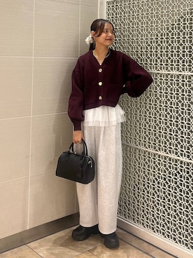 「アイテム（チョーカー）」を使った、こはるさん（レディース・167cm・20代）の秋コーディネート