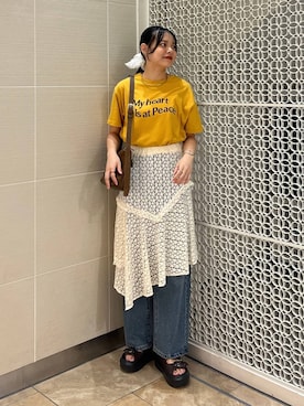 「アイテム（チョーカー）」を使った、こはるさん（レディース・167cm・20代）の夏コーディネート