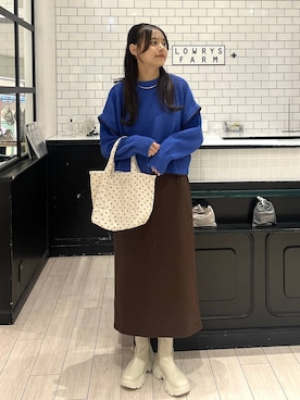 「アイテム（チョーカー）」を使った、こはるさん（レディース・167cm・20代）の秋コーディネート