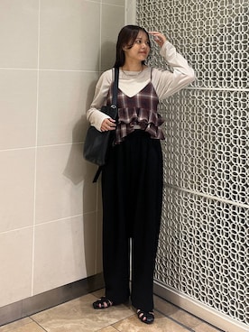 「アイテム（チョーカー）」を使った、こはるさん（レディース・167cm）の夏コーディネート