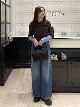 「アイテム（チョーカー）」を使った、こはるさん（レディース・167cm）の冬コーディネート