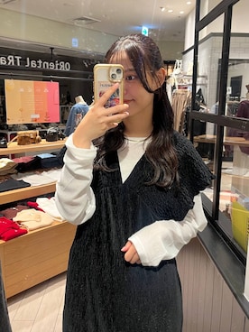 「アイテム（チョーカー）」を使った、こはるさん（レディース・167cm・20代）の秋コーディネート