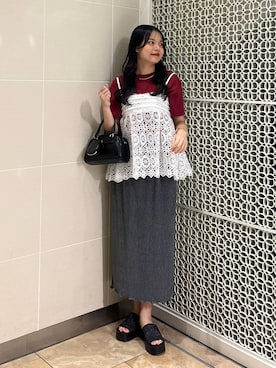 「アイテム（チョーカー）」を使った、こはるさん（レディース・167cm・20代）の夏コーディネート