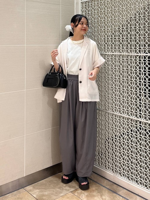 LOWRYS FARM バスケットルーズジャケットSS LOWRYS FARM バスケット