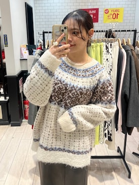 「アイテム（チョーカー）」を使った、こはるさん（レディース・167cm）の冬コーディネート