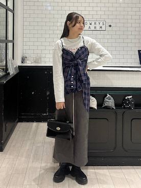 「アイテム（チョーカー）」を使った、こはるさん（レディース・167cm・20代）の秋コーディネート