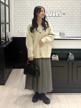 「アイテム（チョーカー）」を使った、こはるさん（レディース・167cm・20代）の秋コーディネート