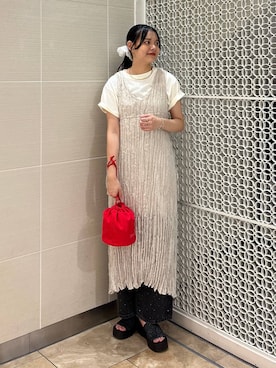 「アイテム（チョーカー）」を使った、こはるさん（レディース・167cm・20代）の夏コーディネート