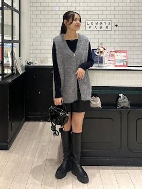 「アイテム（チョーカー）」を使った、こはるさん（レディース・167cm・20代）の秋コーディネート