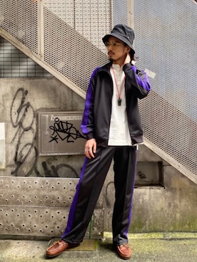「Needles（ニードルス）のアイテム」を使った、MASA.さん（メンズ・177cm）の春コーディネート