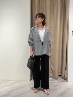 「Jena espace merveilleux（ジェナ　エスパスメルヴェイユ）のアイテム（ジャケット/アウター）」を使った、すがのさん（レディース・160cm）の春コーディネート
