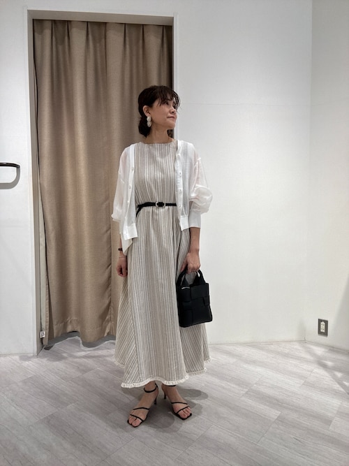 専用です。Jena espace merveilleuxリネンリボンワンピースY セール】【全骨格褒められ／体型カバー】2WAYリネンリボン