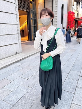 「Chika Kisada（チカ キサダ）のアイテム」を使った、안즈(anzu)さん（レディース・163cm）の秋コーディネート