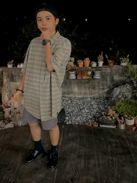 「POLO（ポロ）のアイテム（帽子）」を使った、Charlie さん（レディース・154cm）の夏コーディネート