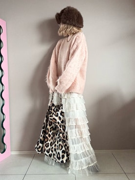 「アイテム（ニット/セーター）」を使った、hadameguuuさん（レディース・162cm・40代）の秋コーディネート